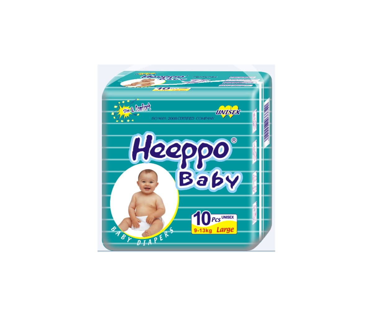 Couche, 9-13 kg large, Heeppo Baby, 10 pcs