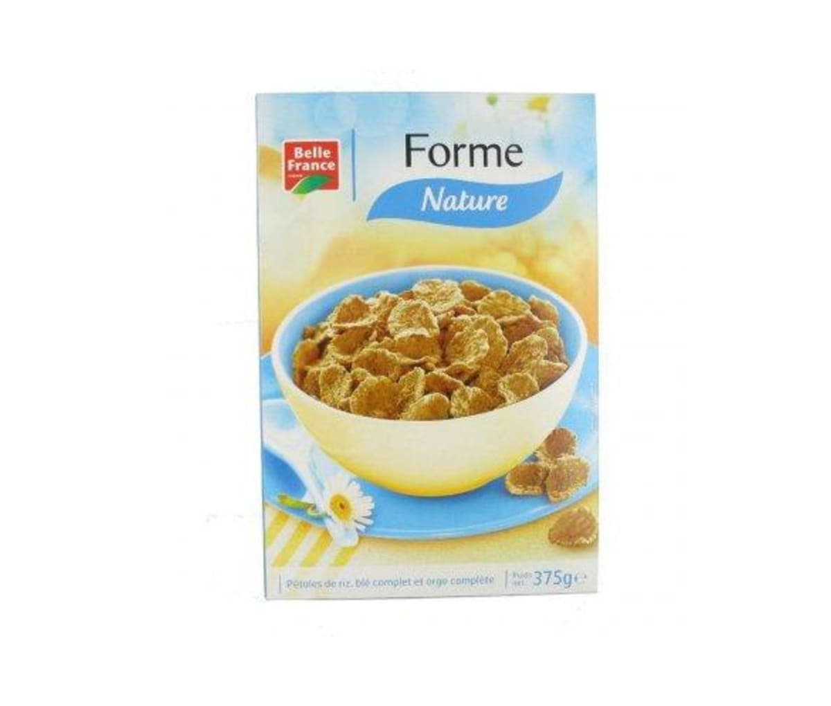 Céréales, Forme Nature, Pétales de riz, blé et orge, Belle France, 375g