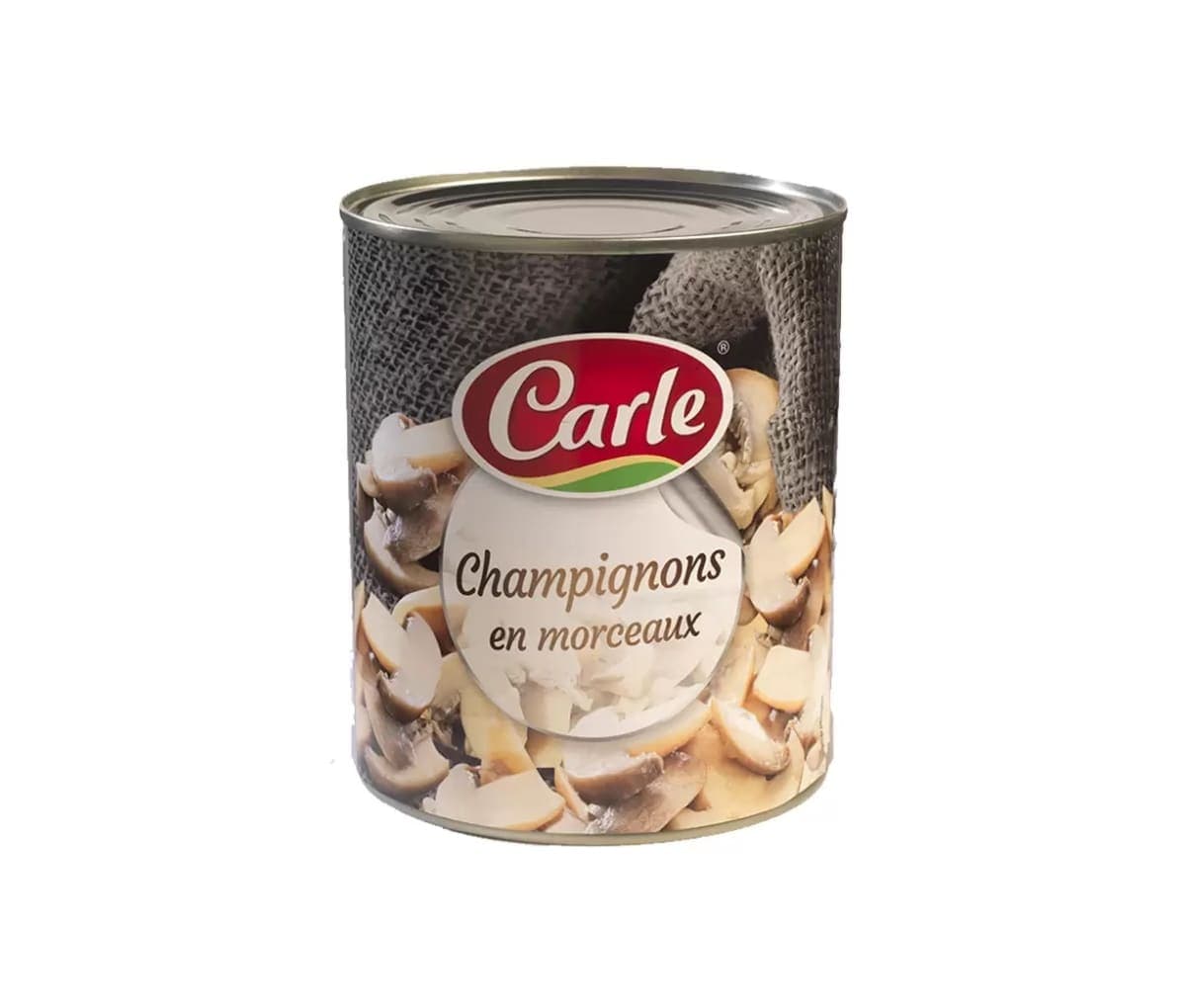 Champignons en morceaux, Carle, 200g