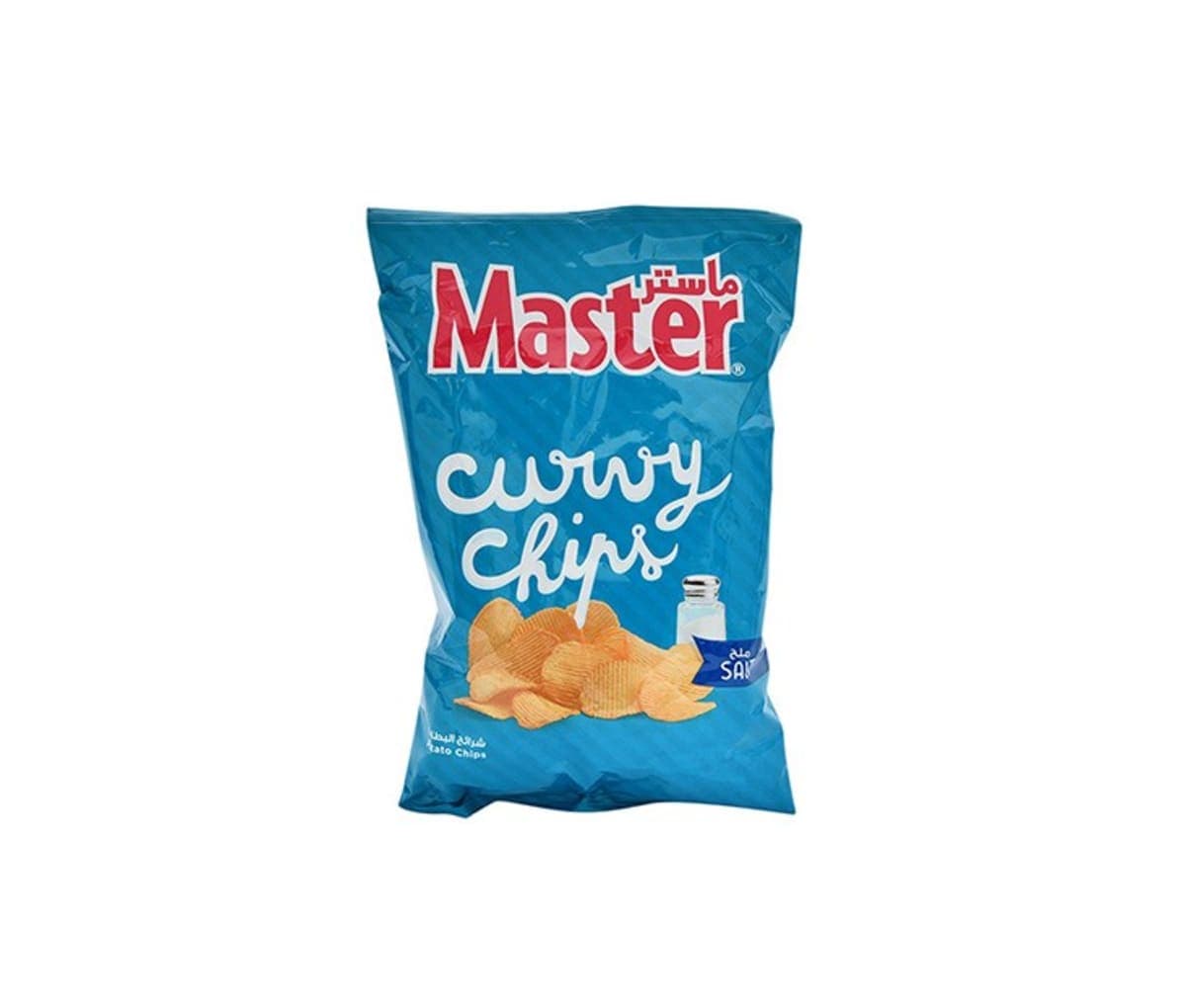 Chips, Master Curvy Chips, Salt, 34g