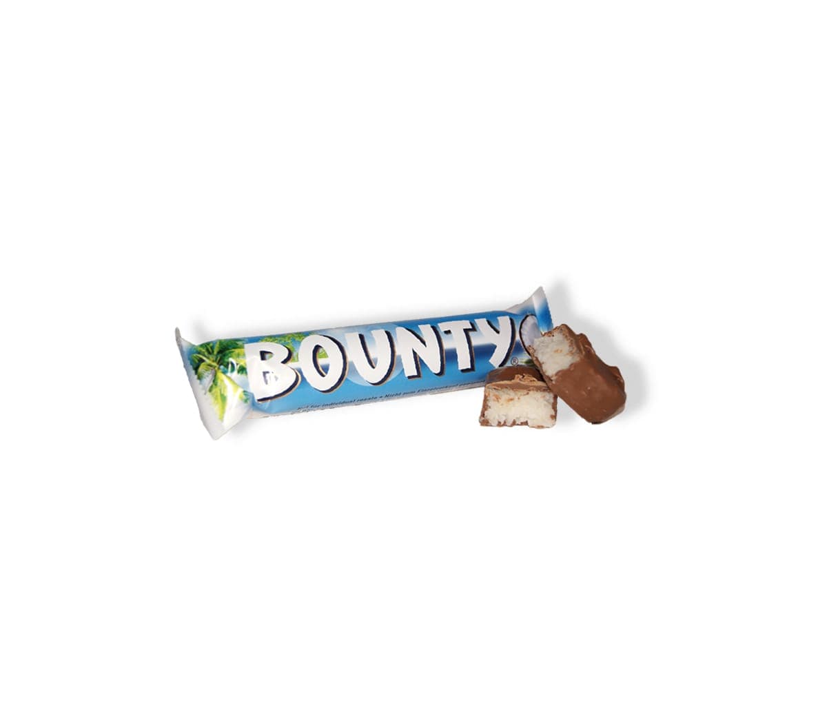 Chocolat au lait noix de coco, Bounty, 2 bars