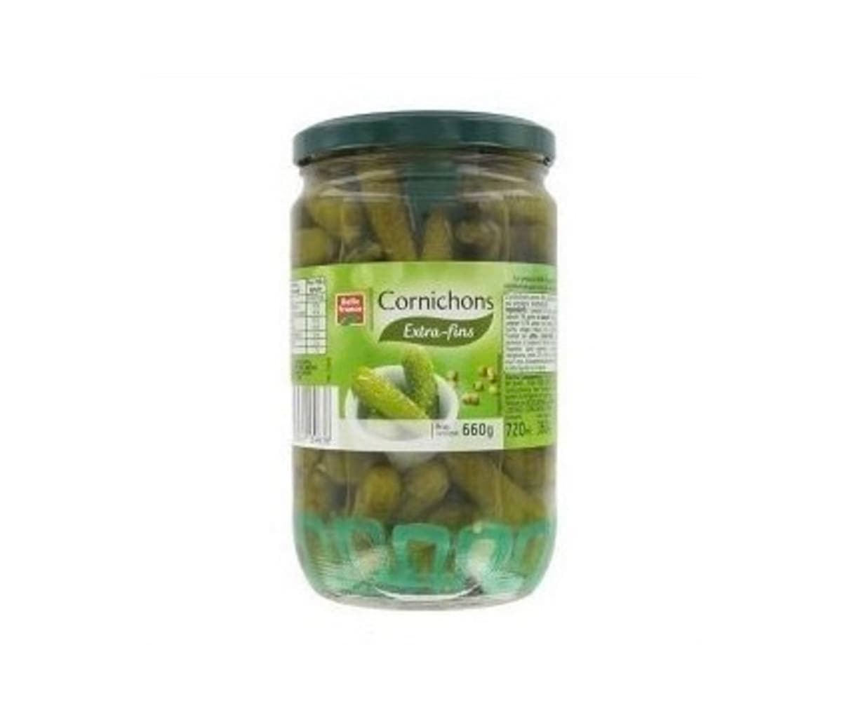 Cornichons, extra fins, Belle France, 660g