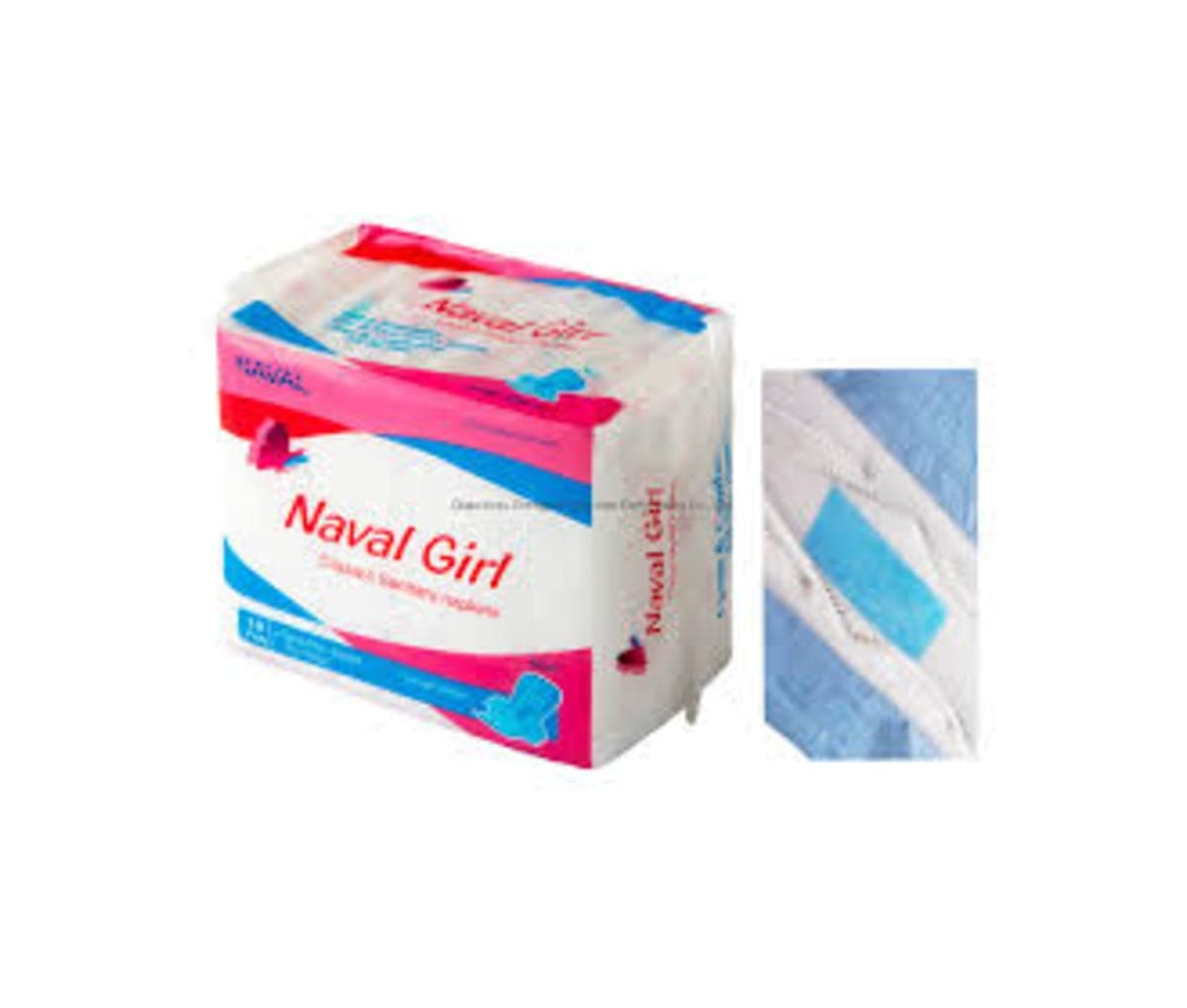 Serviettes hygiéniques, Pads, Cotton doux, Maxi, Naval girl, 10 pads