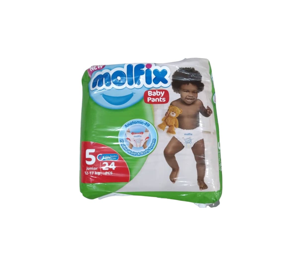 Couche, 12-17 kg junior, Taille 5, Molfix, 24pcs