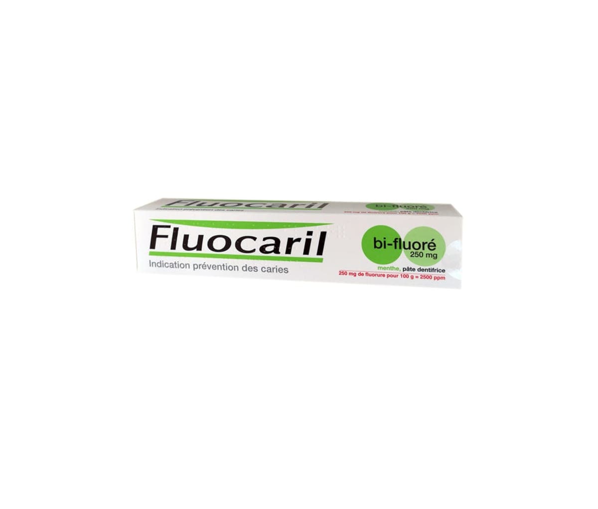 Fluocaril Dentifrice, Menthe Bi-fluoré, 250 mg
