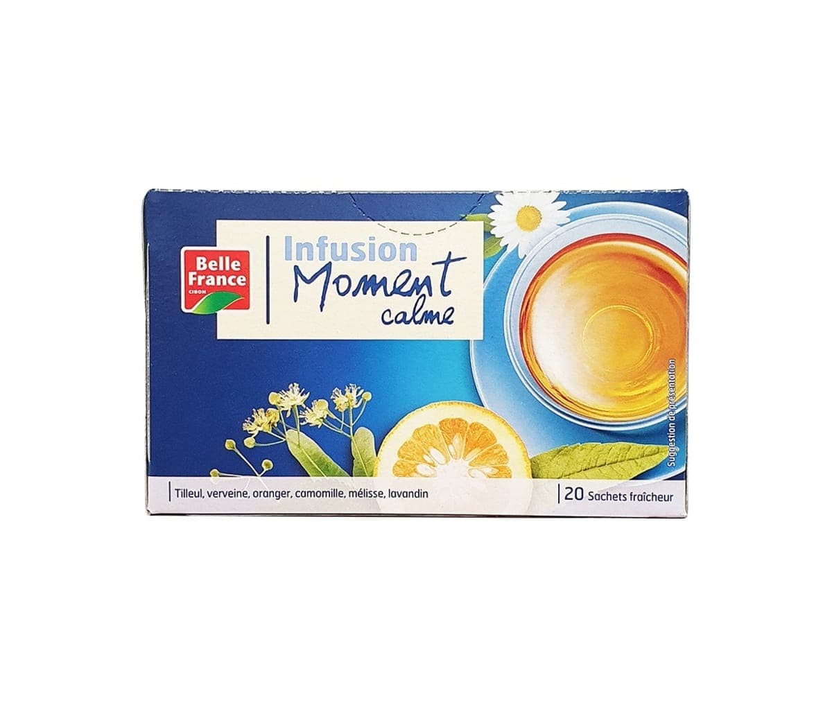 Infusion, Moment calme, Belle France, Paquet de 20 sachets