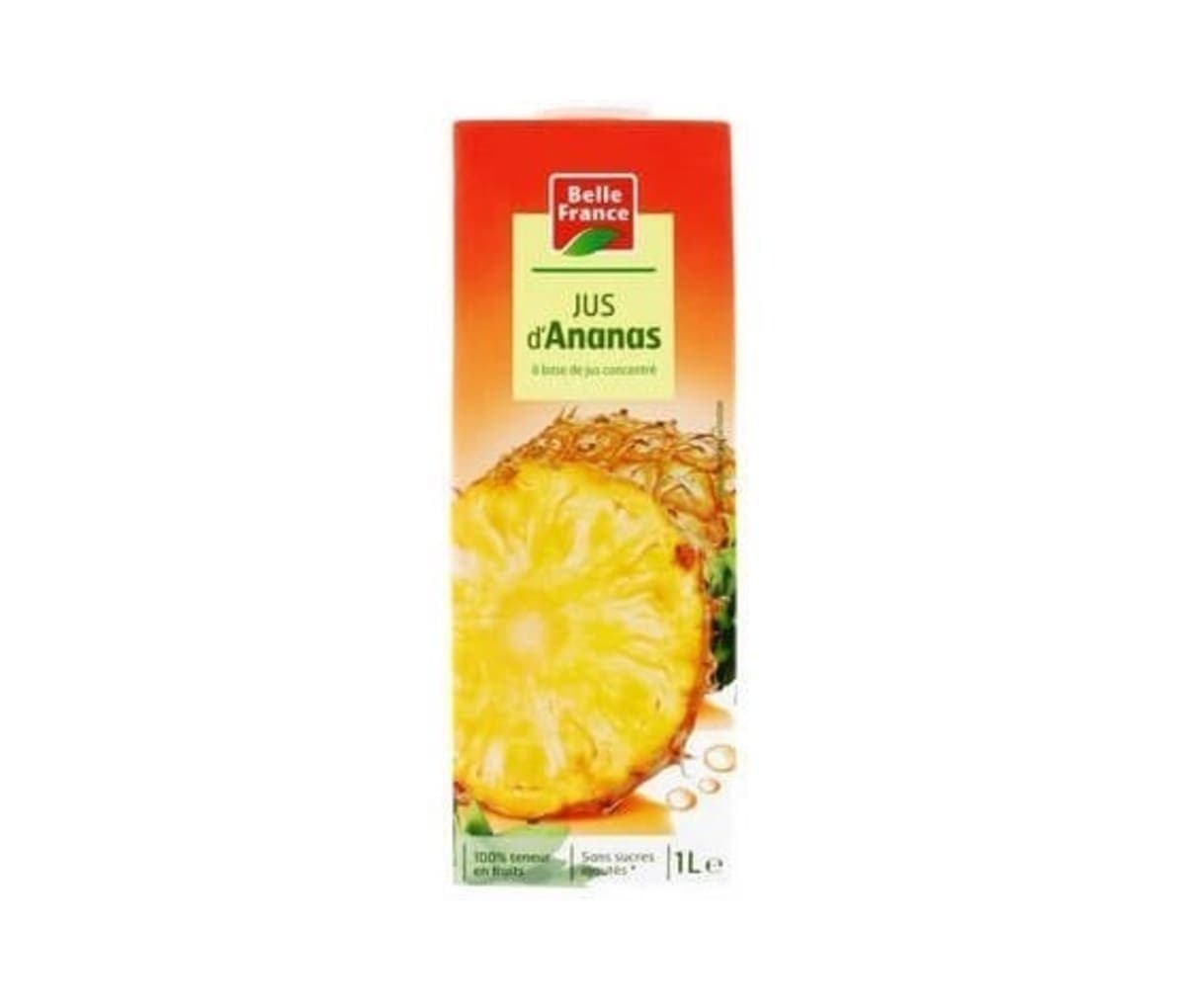 Jus d’ananas, Belle France, 1L
