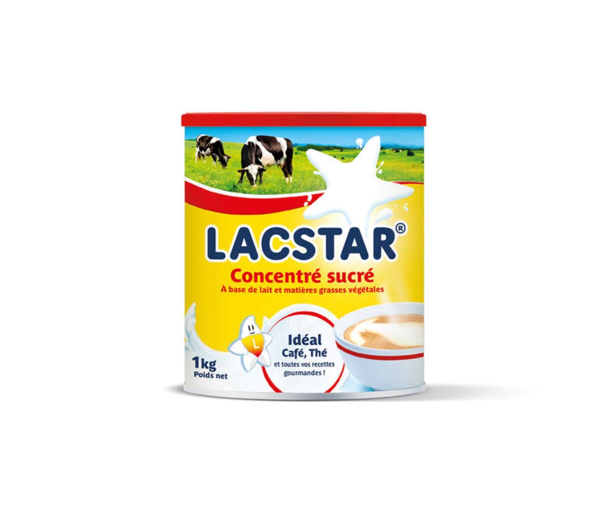 Lait concentré sucré, Lacstar, 1kg