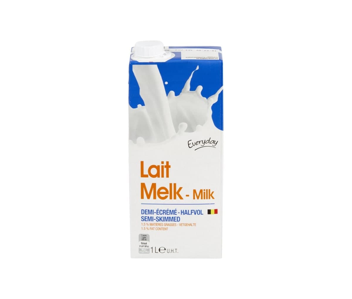Lait, Demi écrémé, Everyday, 1L