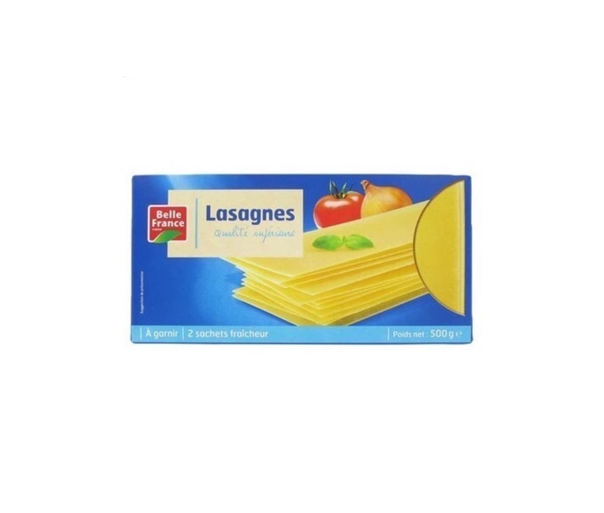 Lasagnes, qualité supérieure, Belle France, 500g