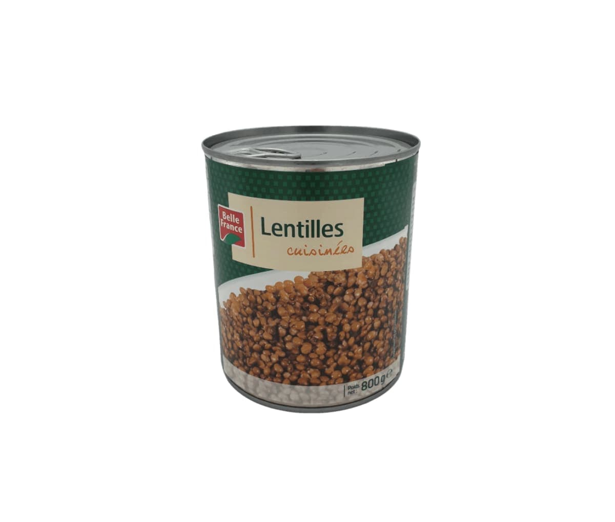 Lentilles cuisinées, Belle France, 800 g