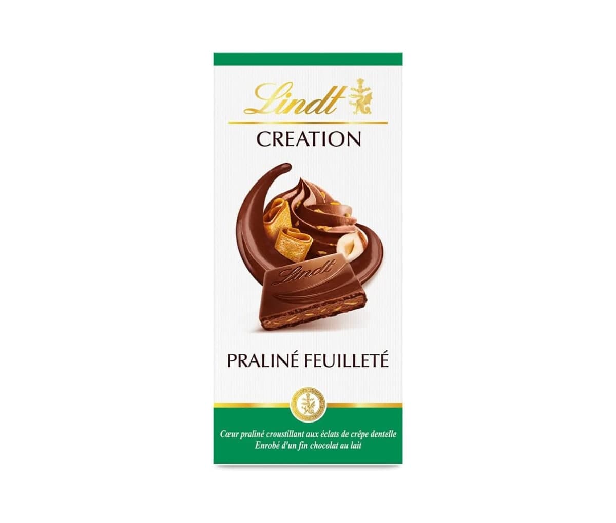 Lindt, Chocolat, praliné feuilleté, 150g