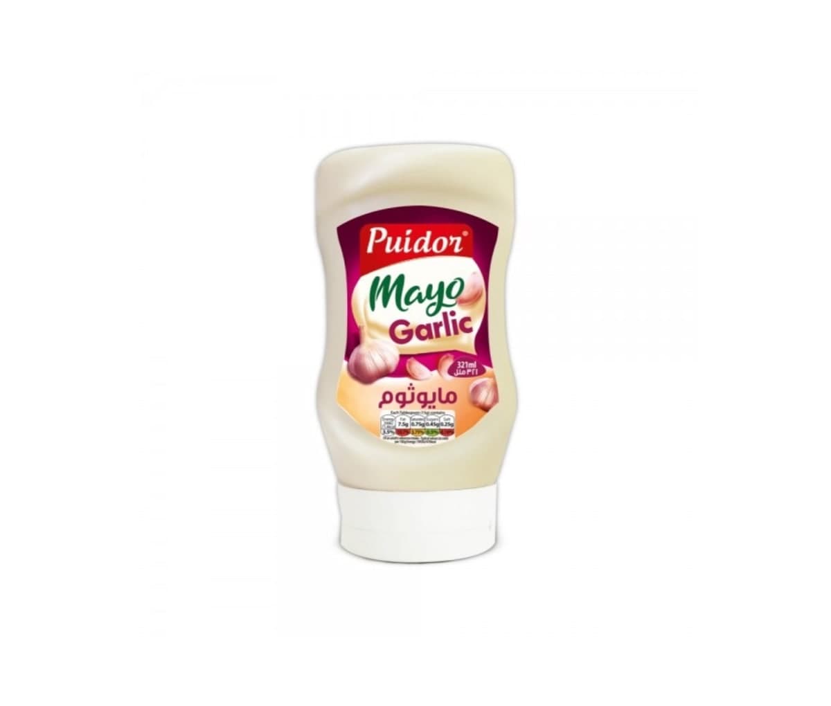 Mayo garlic, Puidor, 321 ml