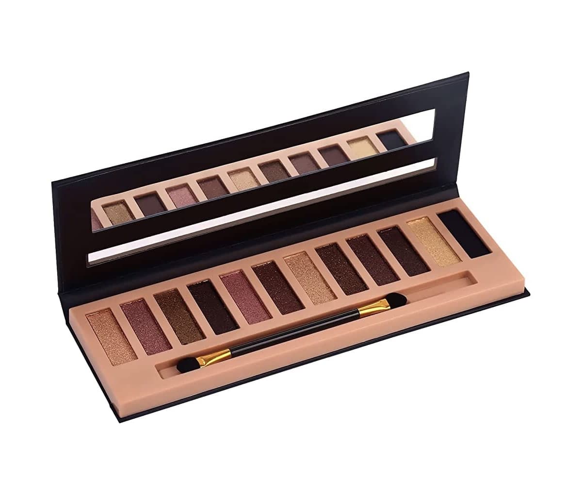 Palette yeux, 12 couleurs, scintillant mat, Hegafoo Pro