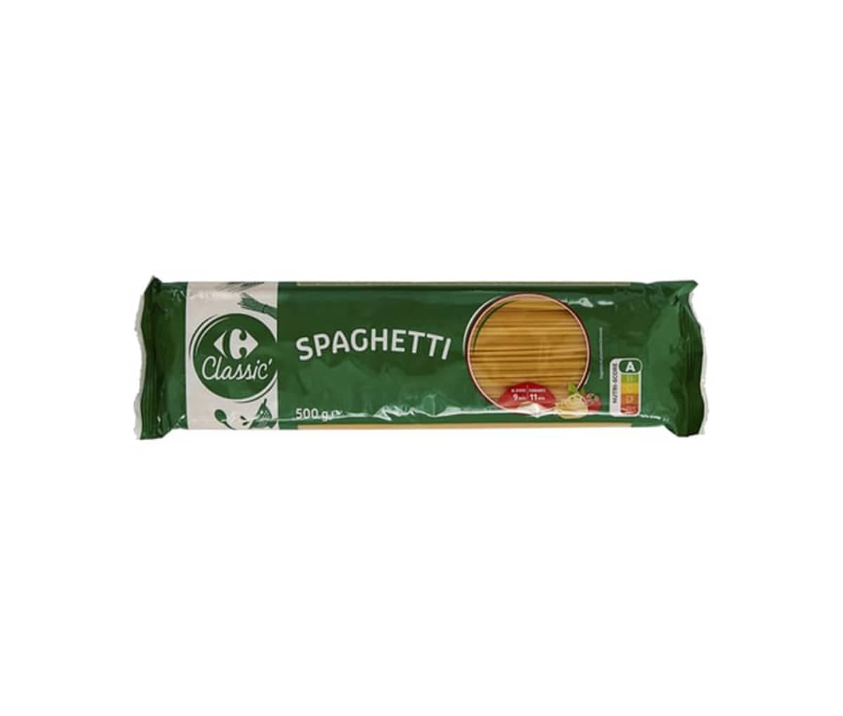 Spaghetti, Classic, Carrefour, 500g