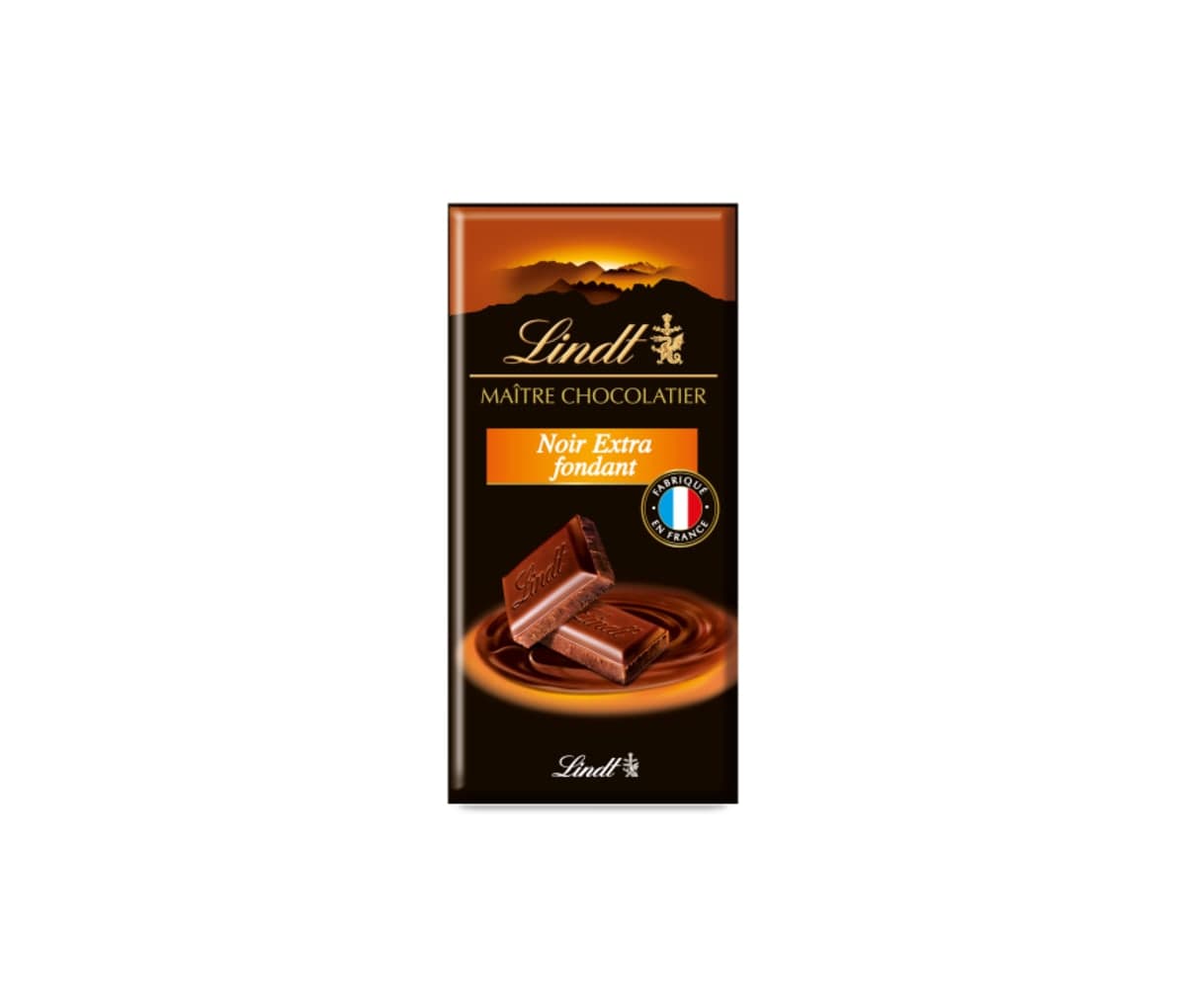 Chocolat noir extra fondant, Lindt, Maître chocolatier, 100g