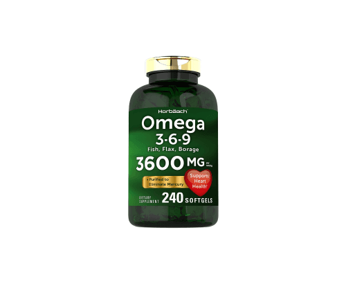 Omega 3-6-9, 3600 mg, Horbaach, 240 gélules