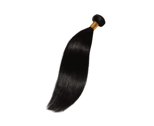 Tissage, noire, Straight brazilian, court