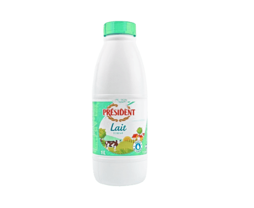 Lait President, écrémé, 1L