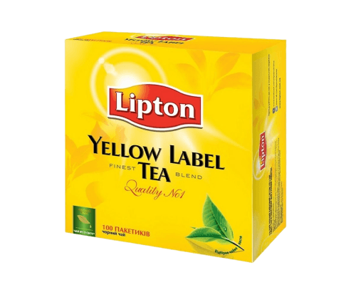 Thé vert, Yellow Label Lipton, lot de 100