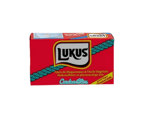Filet de maquereaux à l'huile végétale, Lukus, 125g