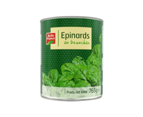 Epinards, en branches, Belle France, 765g