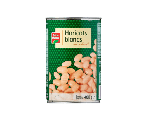 Haricots blancs au naturel, Belle France, 400g