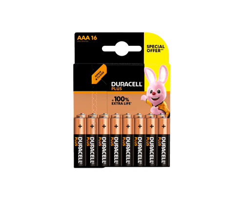 Piles DURACELL PLUS, Lot de 16