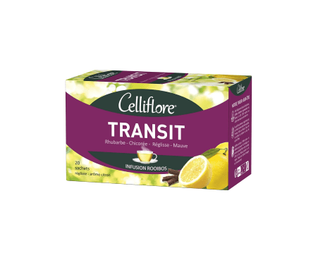 Transit, Thé amaigrissant, Cellifore, Lot de 20 sachets