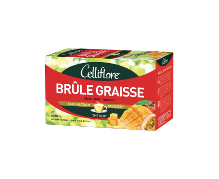 Brûle graisse, Thé amaigrissant, Cellifore, Lot de 20 sachets