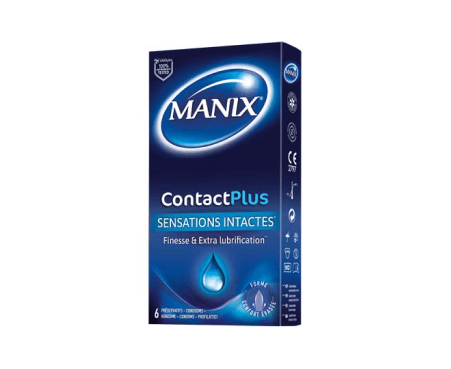 Préservatifs, Manix ContactPlus, Sensations intactes, Boite de 6 unités