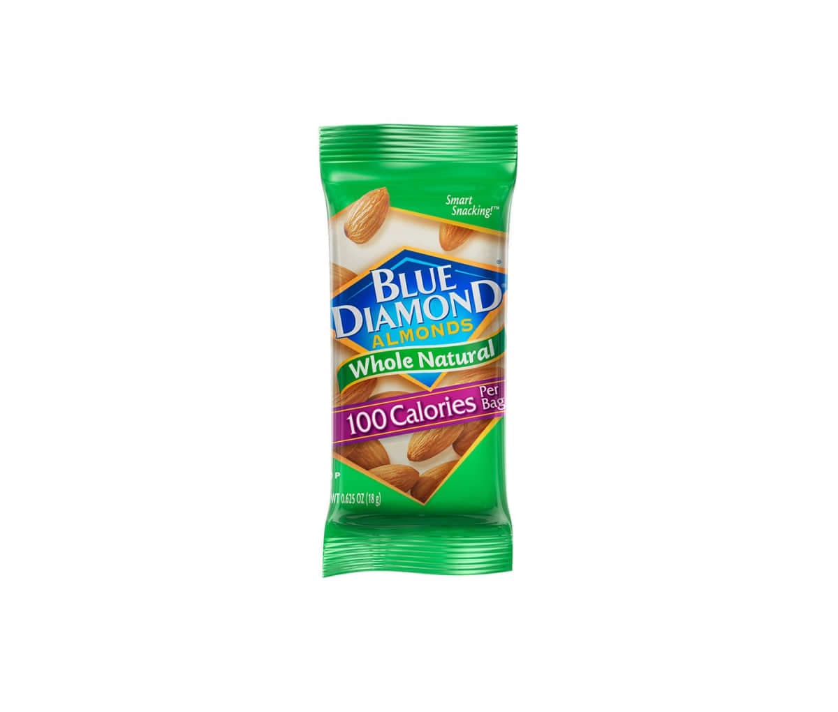 Amandes Blue Diamond, collation, 100 calories, 18g